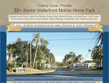 Tablet Screenshot of colonycove.org